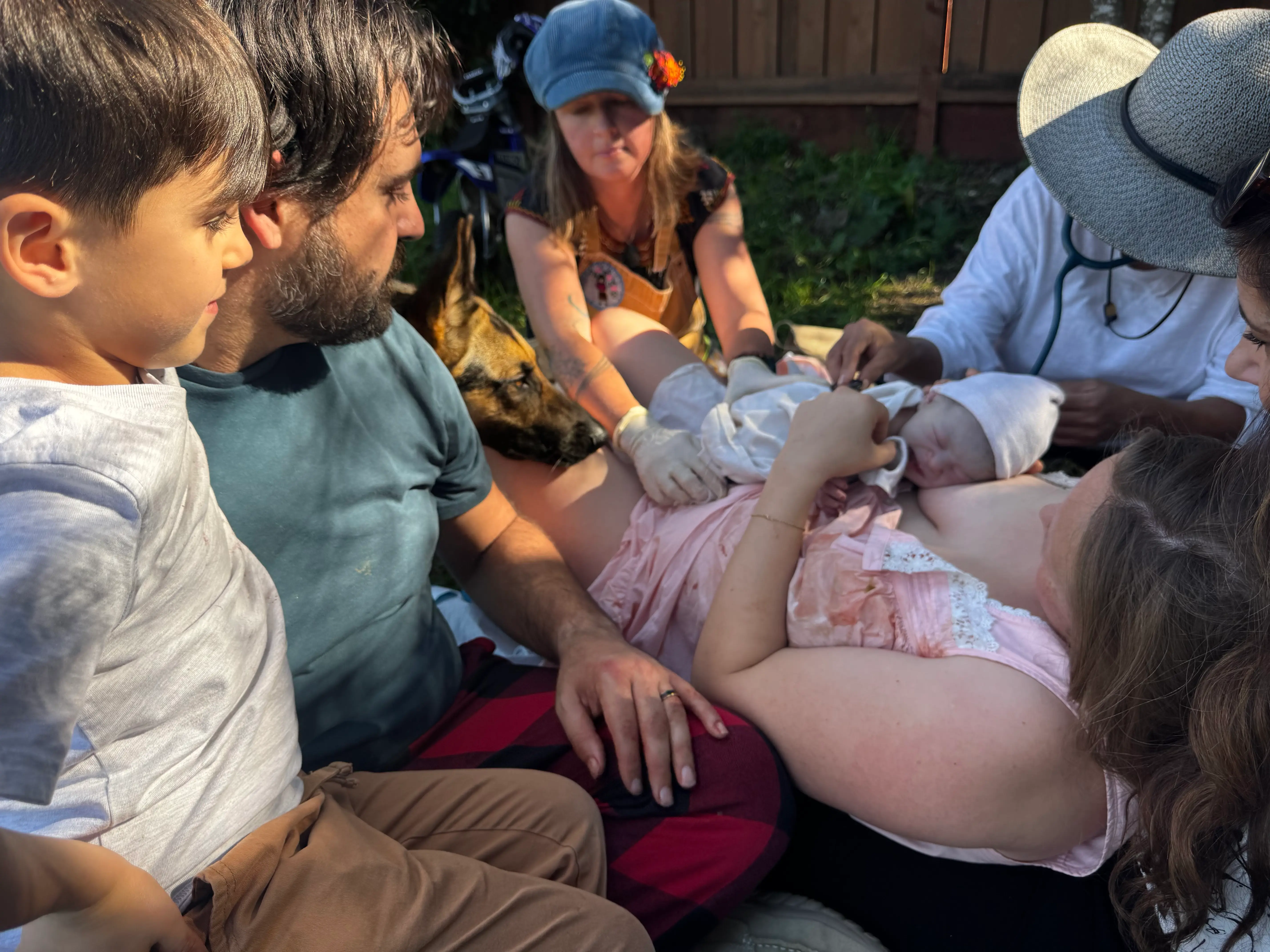Iris and family birth experience with Audrey